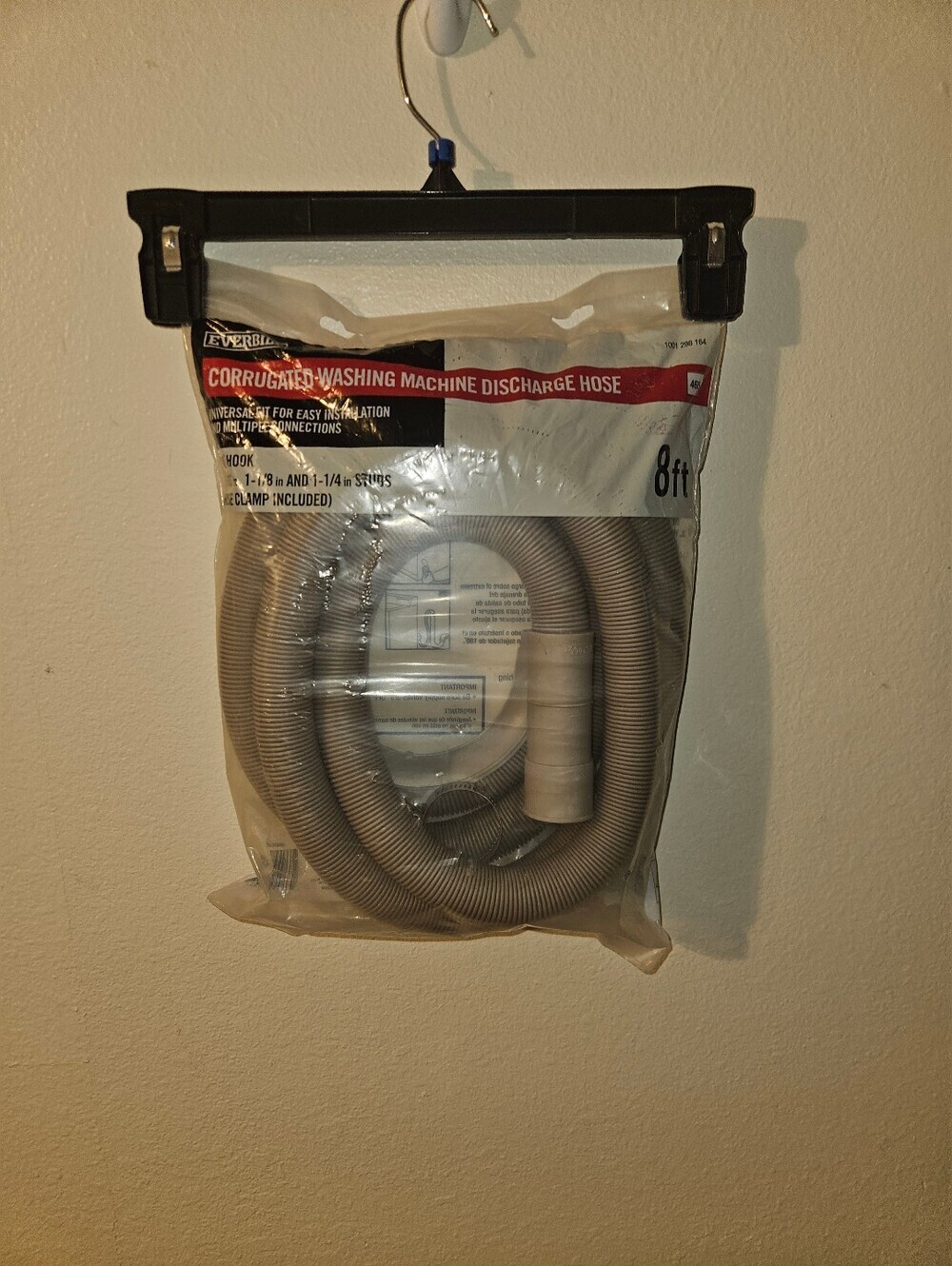 Everbuilt Corrugated Washing Machine Discharge Hose 8 Ft